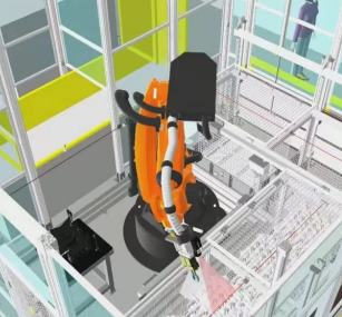 3dvision Guided Automated Loading ของชิ้นงานเพลาข้อเหวี่ยง